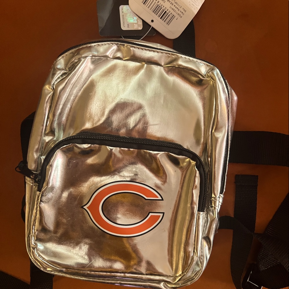 NFL Metallic Chicago Bears backpack